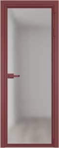 Межкомнатная дверь Profil Doors 1 AV цвет профиля Красный антрацит, стекло безопасное 6 мм матовое 800x2000