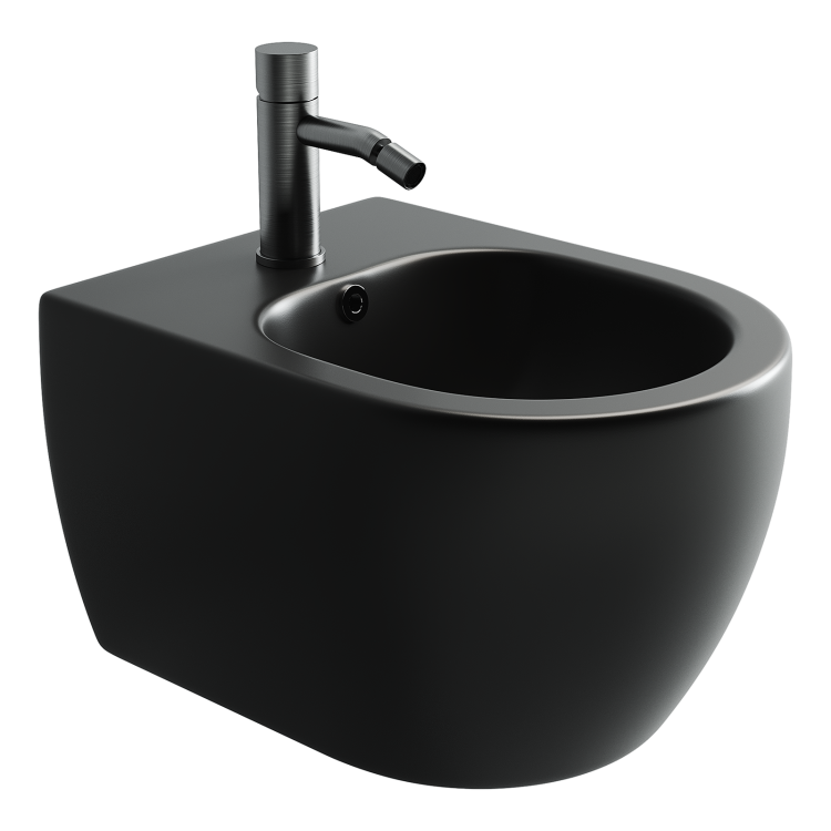 Биде подвесное Ceramica Nova Play CN3002MB черный матовый