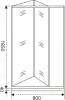 Душевая дверь в нишу Good Door Infinity SD-80-G-CH фото 5