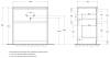 Тумба с раковиной Belbagno Kraft KRAFT-800-2C-PIA-RT 80x46x83 Rovere Tabacco напольная с фрезерованными ручками по всей длине фасада с двумя выкатными ящиками фото 5