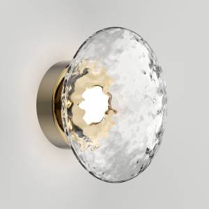 Настенный светодиодный светильник Eurosvet Ripple 50389/1 LED латунь