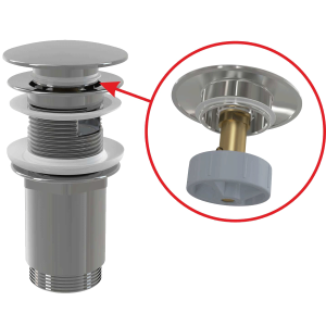 Донный клапан для раковины AlcaPlast A392С