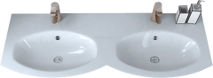 Мебельная раковина Cezares 50156 Doppio Bianco 138 см