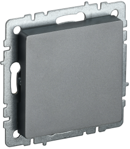 Заглушка с суппортом IEK Brite BR-PL10-K46 сталь