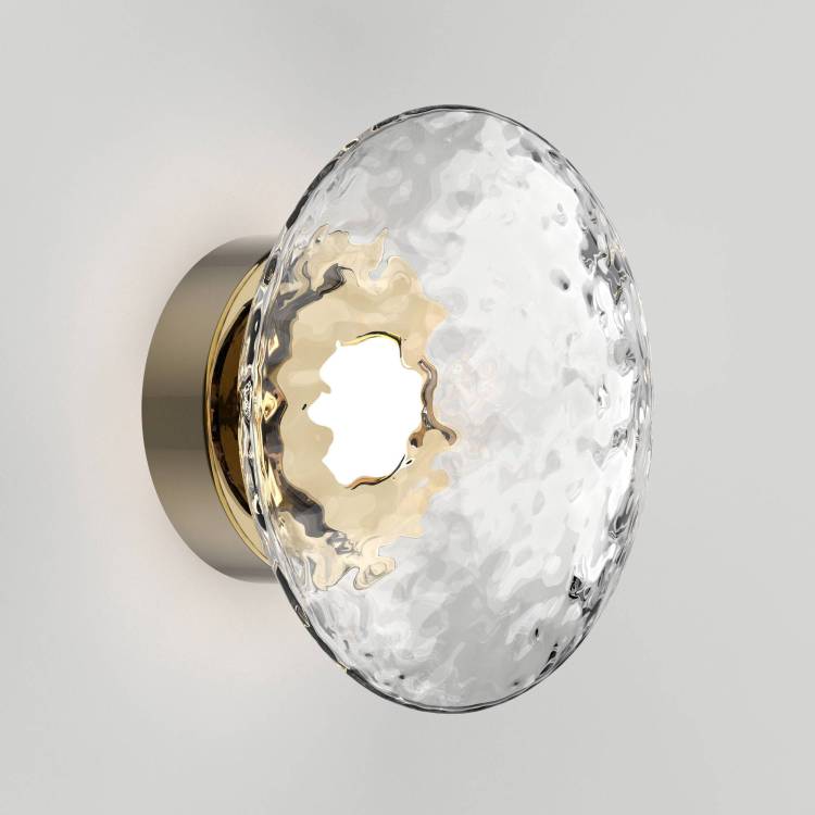 Настенный светодиодный светильник Eurosvet Ripple 50389/1 LED латунь