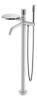 Смеситель для ванны Boheme Stick 129-WCR.2 напольный, White Touch Chrome