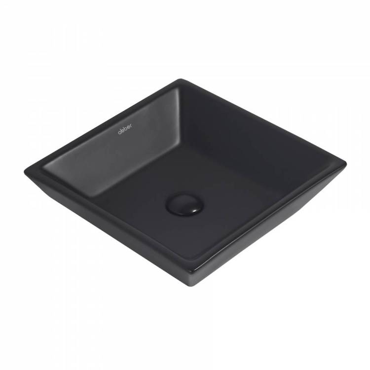 Раковина накладная Abber Rechteck AC2214MB черная матовая