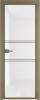 Межкомнатная дверь Profil Doors 2 AX цвет профиля Шампань, стекло безопасное 6 мм белый триплекс 700x2000
