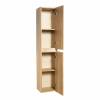 Шкаф-пенал Belbagno Kraft KRAFT-1600-2A-SC-RNN-R 33x30x160 Rovere Nebrasca Nature подвесной правосторонний фото 2