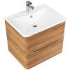 Тумба с раковиной Belbagno Acqua ACQUA-700-2C-SO-RR 70x45x50 Rovere Rustico подвесная с двумя выкатными ящиками фото 3