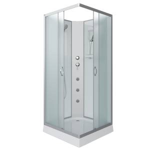Душевая кабина Niagara Classic NG-1101-14BKG (900x900x2000) с низким поддоном (13см), с полкой