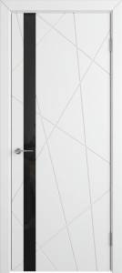 Межкомнатная дверь Владимирская Фабрика Дверей Flitta Polar стекло Black Gloss 700x2000