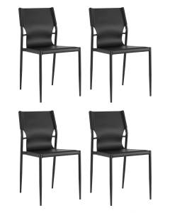 Набор из 4 стульев Stool Group West EL-2 black X4 черные