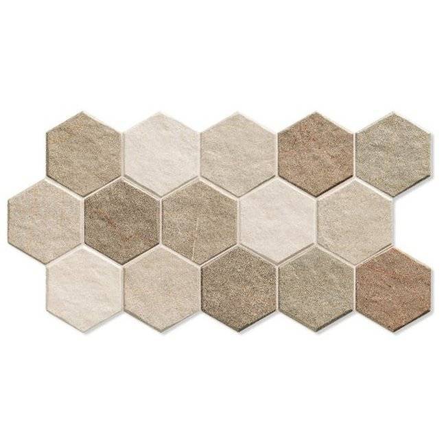 Керамогранит Realonda Ceramica Stonehenge Hex Earth 26.5x51