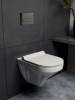 Унитаз подвесной Knotlor Essence WC51WG безободковый, сиденье микролифт, белый фото 4