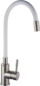 Смеситель для кухни РМС SUS124W-016F белый, сталь