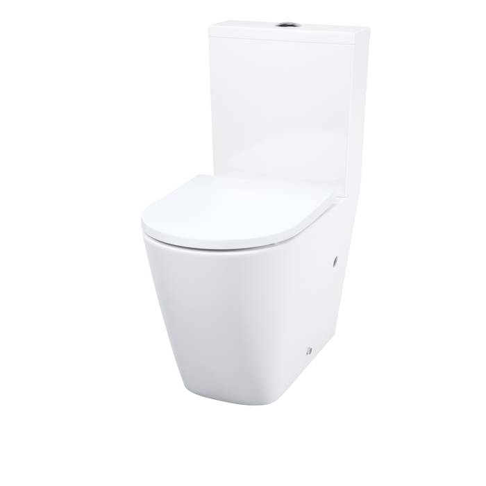 Унитаз-компакт Iddis Slide SLIRDSEi24 безободковый, с крышкой-сиденьем микролифт, белый глянцевый