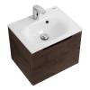 Тумба с раковиной Belbagno Etna ETNA-500-1C-SO-RW-P 49.6x39.2x40 Rovere Moro подвесная с одним выкатным ящиком фото 4