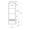 Шкаф-пенал Style Line Бали 360 ЛС-00002340 белый софт, 110x36x30 фото 3