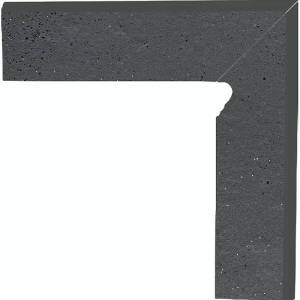 Плинтус Paradyz Semir Grafit Cokol Ciety правый (B+A) 30x8.1