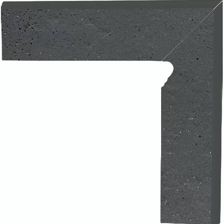 Плинтус Paradyz Semir Grafit Cokol Ciety правый (B+A) 30x8.1