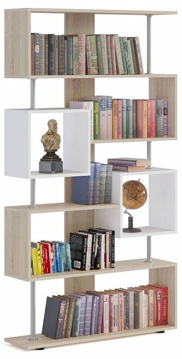 Стеллаж Сокол СТ-2 4680212006807, СТ2Дс5б6 Дуб сонома/белый