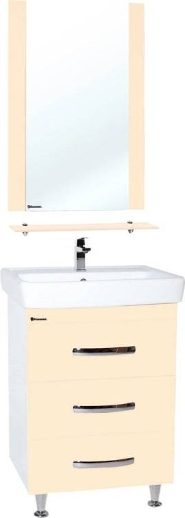 Мебель для ванной Bellezza Рокко 50 напольная, бежевая
