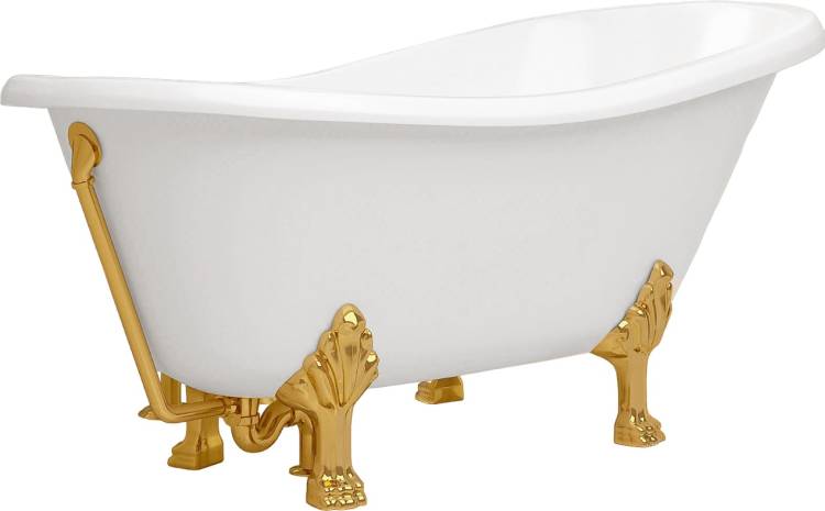 Ванна из искусственного камня Эстет Марсель 170x80 с ножками золотого цвета