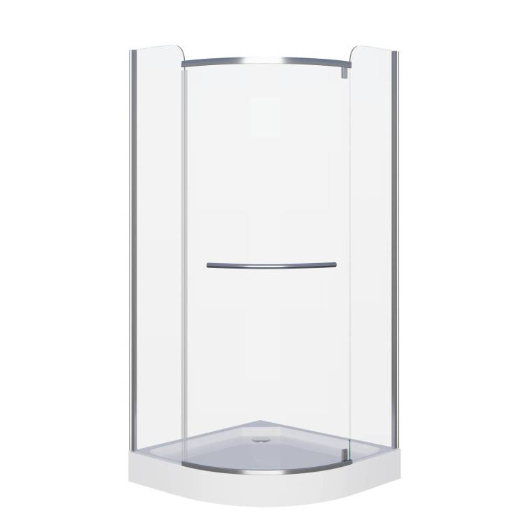 Душевой уголок Grossman GR-7090 Classic 90x90x190 полукруг, дверь распашная