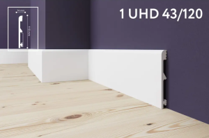 Плинтус Solid UHD Polymer 43/120С Под Клипсу 2000x120x14