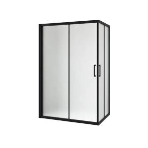 Душевой уголок Royal Bath HPD RB7512HPD-C-BL профиль черный, стекло матовое, 120x75x200