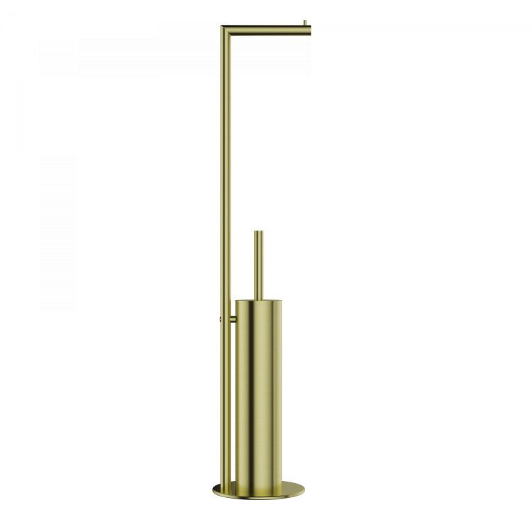 Ершик Wonzon & Woghand WW-V4602-BG с держателем туалетной бумаги, Брашированное золото