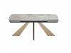 Стол Дик SKP180 00-00073159 керамика titanium silver river polished/подстолье черное/опоры дуб монтана фото 4