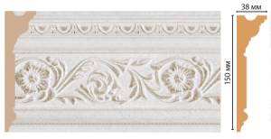 Плинтус потолочный DECOMASTER D214-19D 240x15x3.8