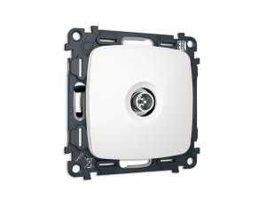 Комплект механизма TV розетки оконечной Ambrella Volt MO MO133005 белый матовый