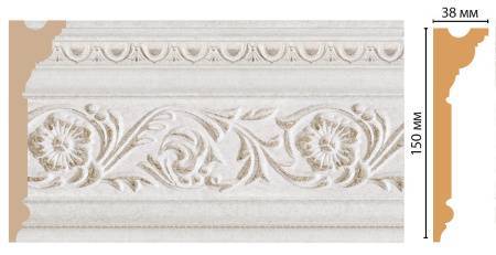 Плинтус потолочный DECOMASTER D214-19D 240x15x3.8