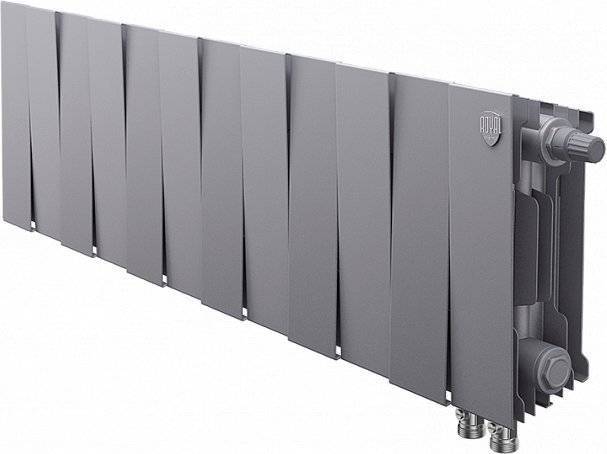 Радиатор биметаллический Royal Thermo Piano Forte 200 VDR silver satin, 12 секций