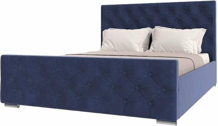 Кровать 1600х2000 НК-Мебель Интеро 72306773 Индиго 110x169.4x220.5