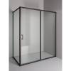 Душевой уголок Orange E23-16090TB профиль черный, стекло прозрачное, 160.5x88.5x190 фото 2