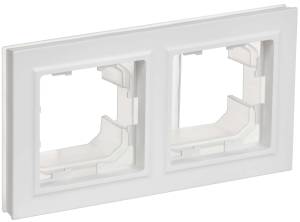 Рамка 2-постовая IEK Brite BR-M22-44-K91 арктический белый