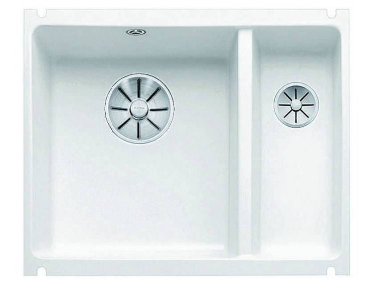 Мойка кухонная Blanco Subline 350/150-U 523741 белый глянец