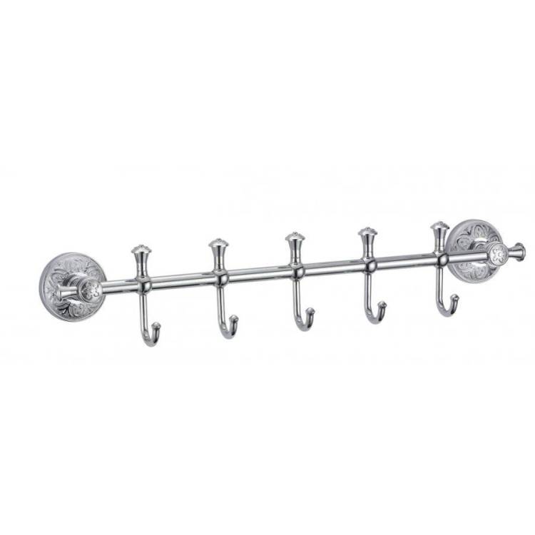 Планка с крючками (5 крючков) Savol 58а S-005875А хром