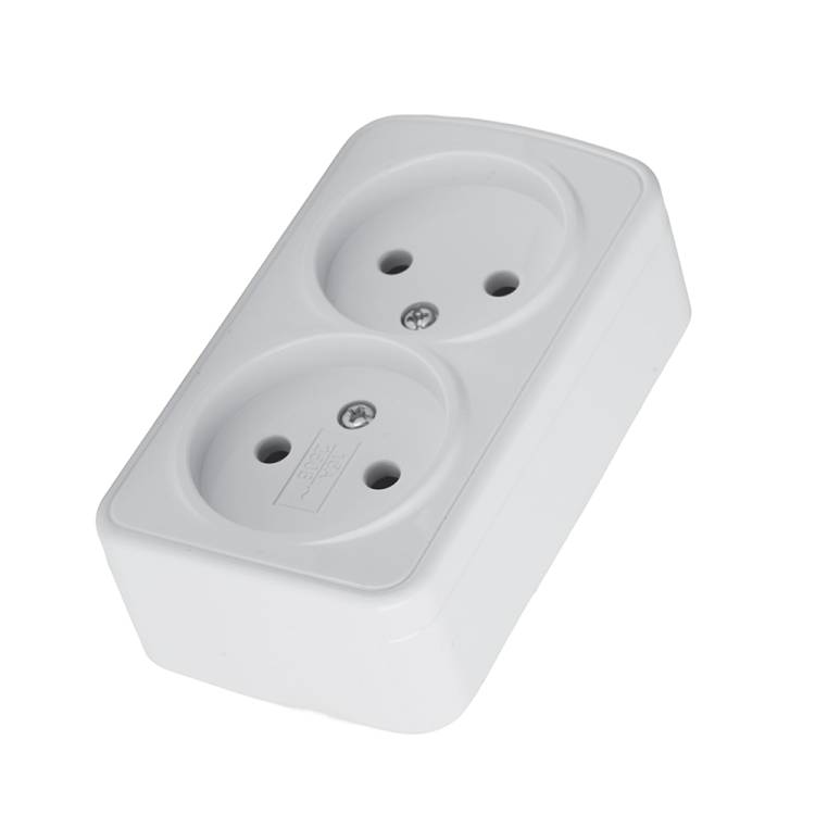 Розетка накладная 2-местная Stekker PST10-502-20 50075