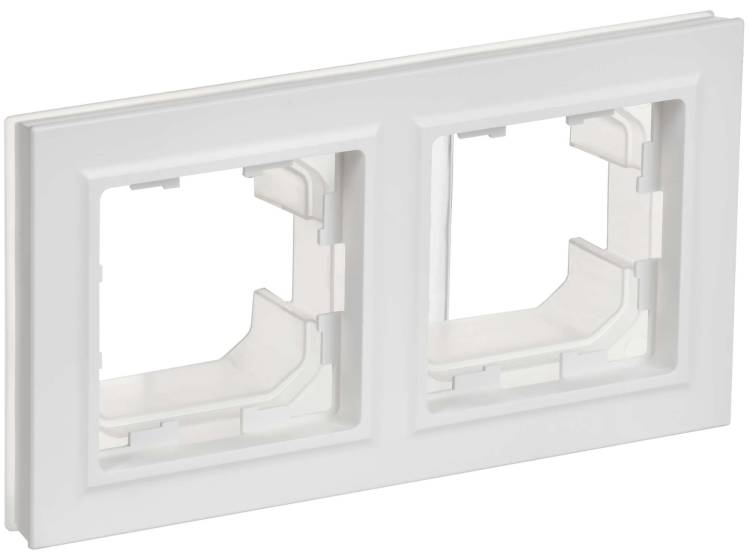 Рамка 2-постовая IEK Brite BR-M22-44-K91 арктический белый