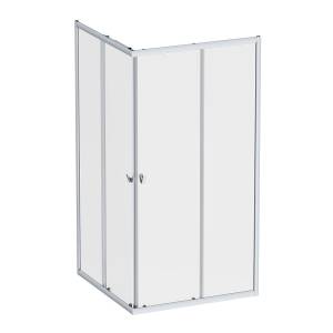 Душевой уголок Am.Pm Sunny W87G-403-100100-MT профиль серебро, стекло прозрачное, 100x100