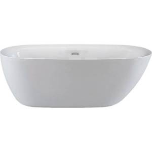 Акриловая ванна Cerutti Spa Como 7386 170x75 с ножками, со сливом-переливом