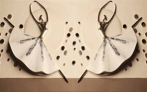 3D Фотообои Artegrafico «Балет» BR-001 акварель