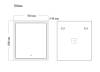 Зеркало Grossman SIRIUS 700x800x45 LED с сенсорным выключателем фото 2