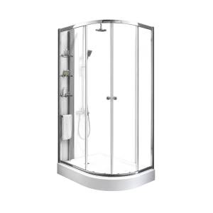 Душевой уголок Cezares ANIMA-W-RH-2-120/100-C-Cr-R профиль хром, стекло прозрачное, 120x100x200