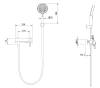Смеситель для ванны Vincea TG (ТГ) VTFW-5TG2CH хром фото 5